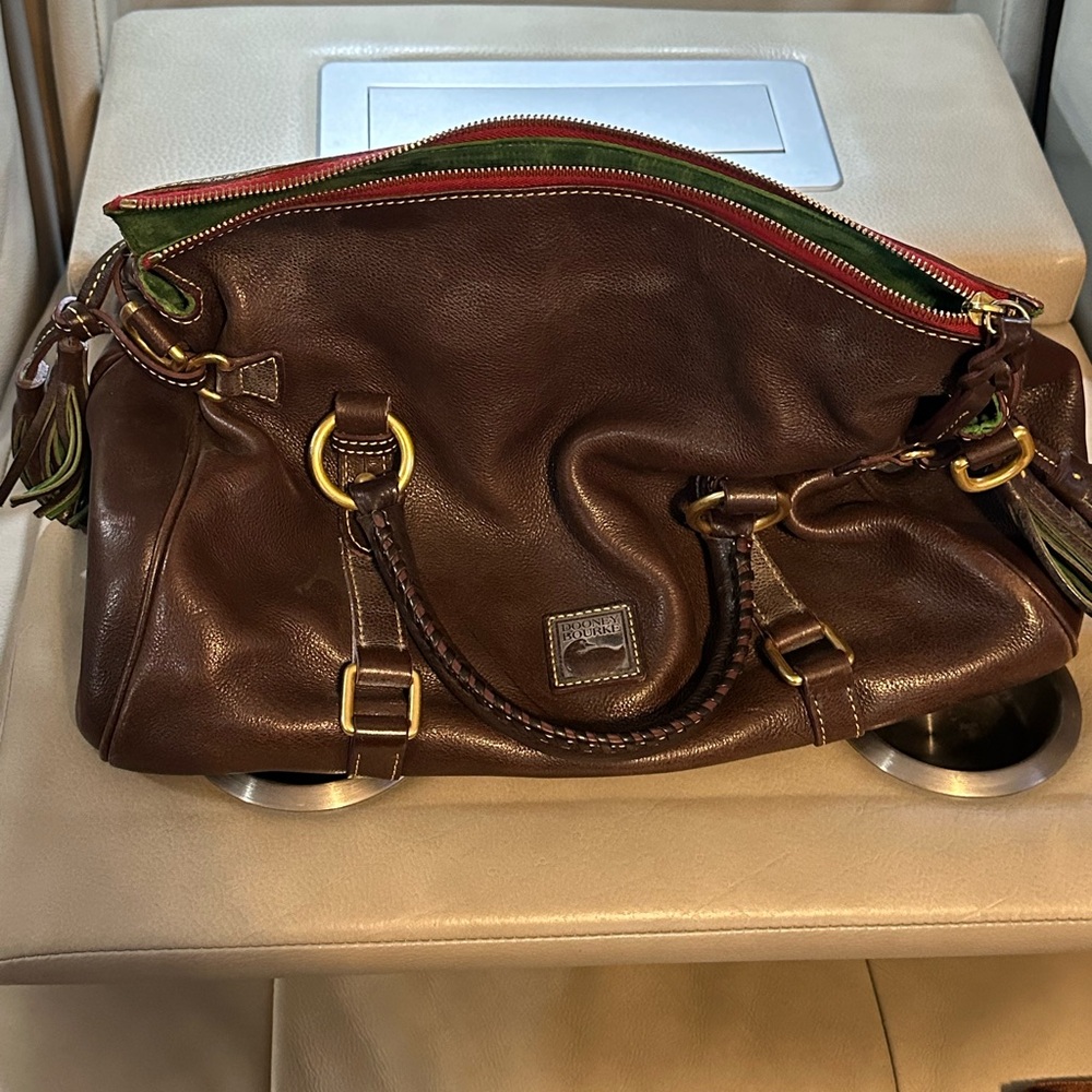 Authentic Dooney and Bourke Brown Leather Bag